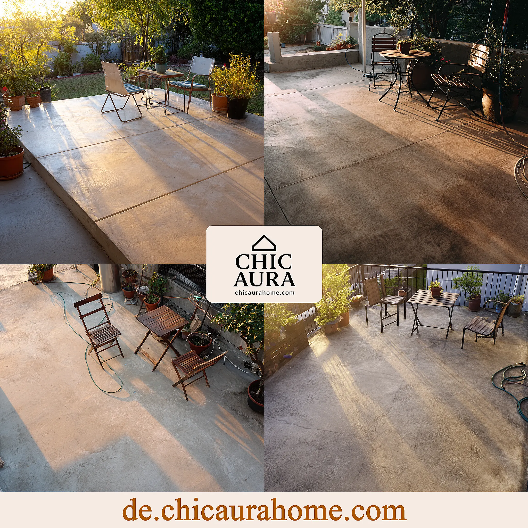 betonterrasse sauber machen