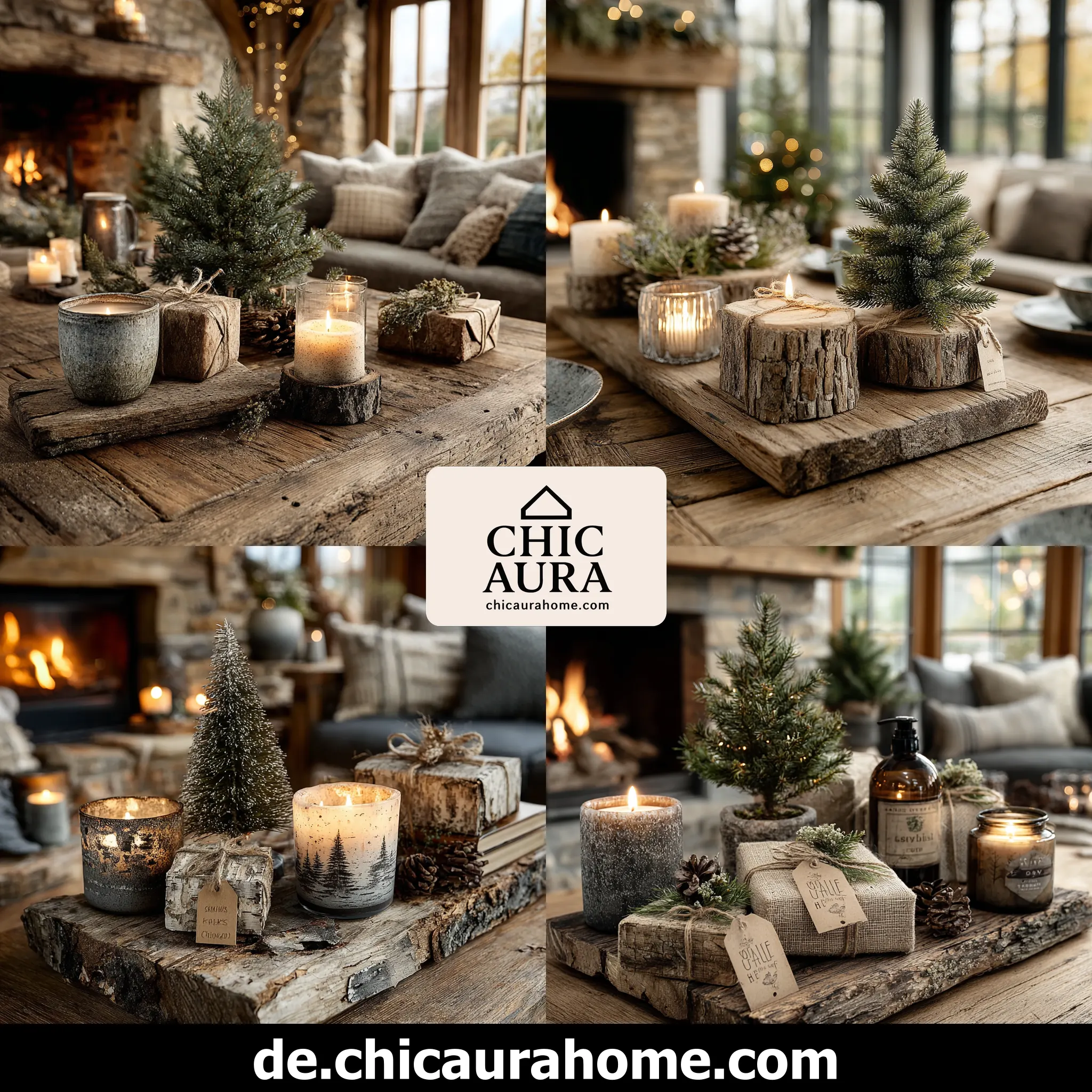 dekorative baumrinde weihnachten