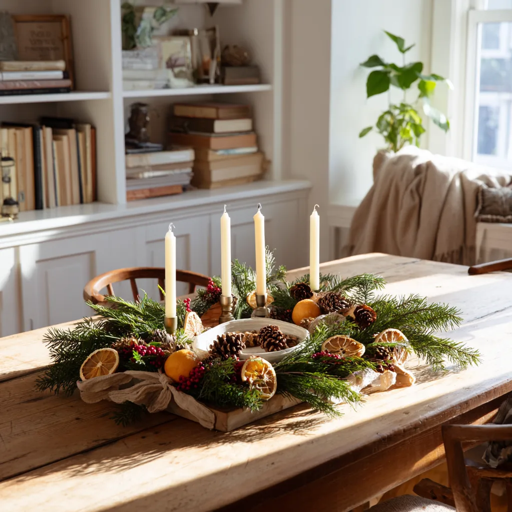 adventkranz ideen natur selber machen