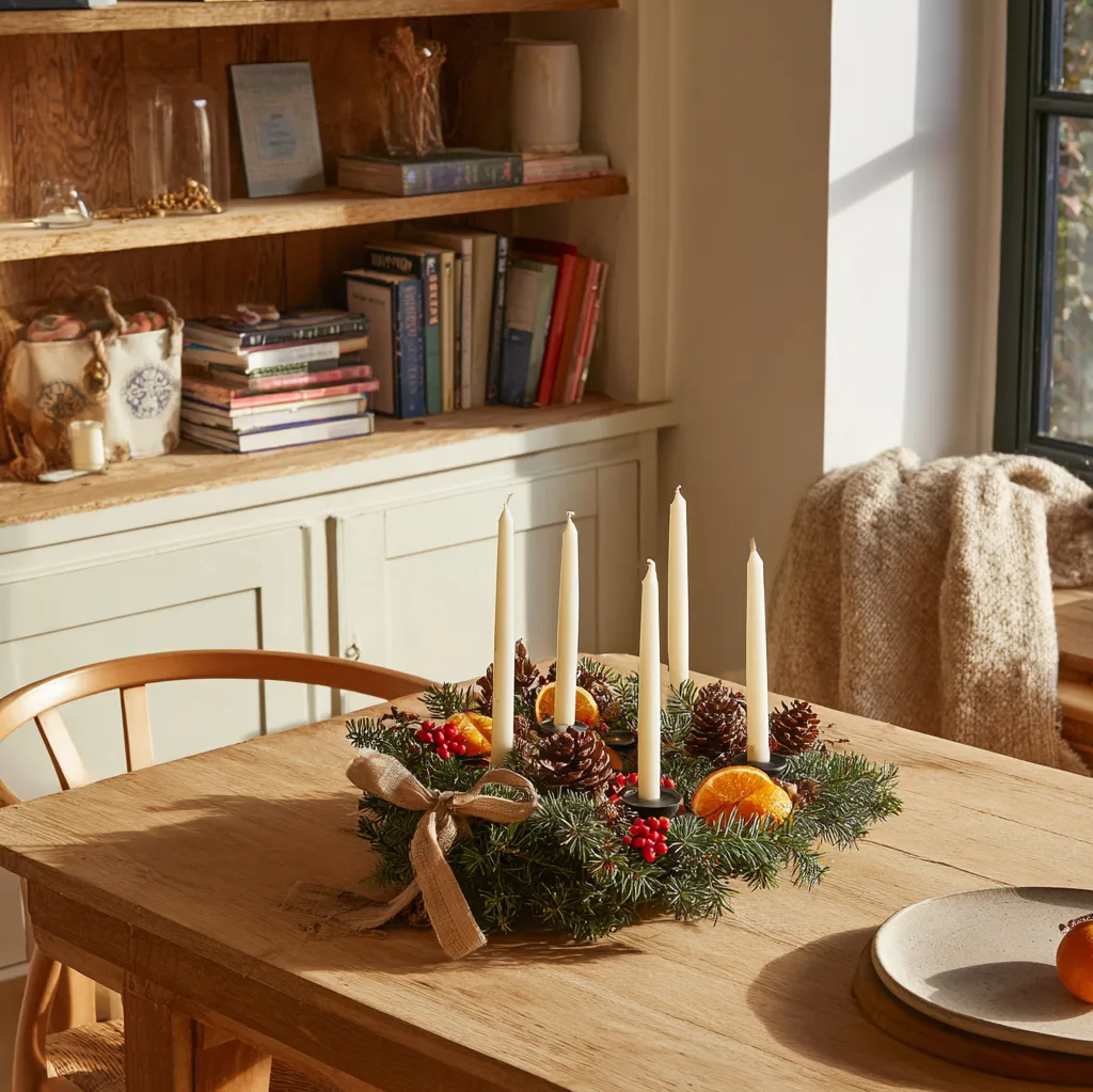 adventkranz ideen natur selber machen