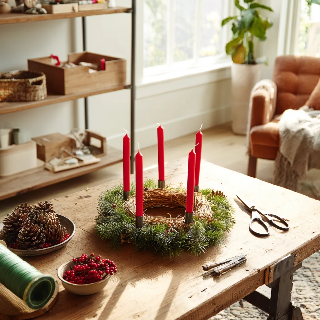 adventkranz ideen selber machen