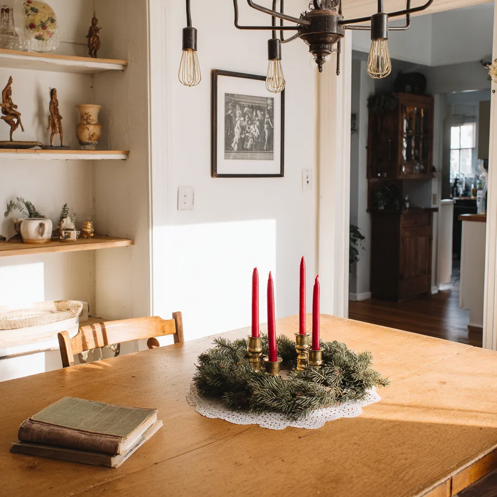 adventkranz ideen vintage