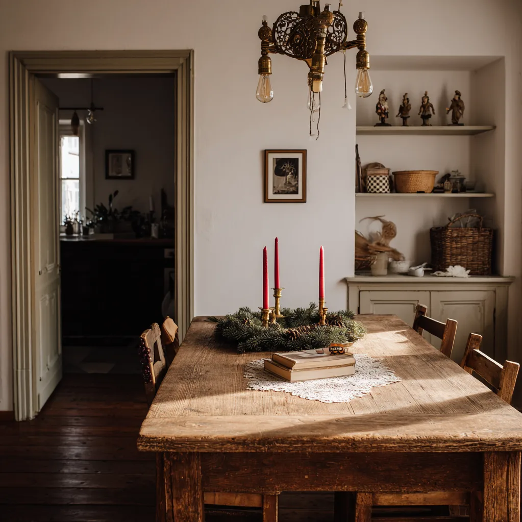 adventkranz ideen vintage