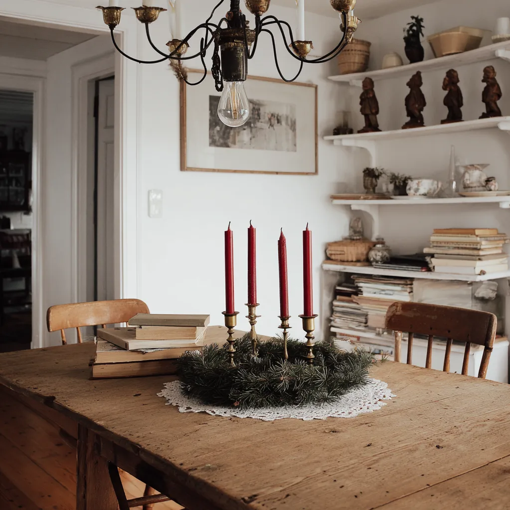 adventkranz ideen vintage