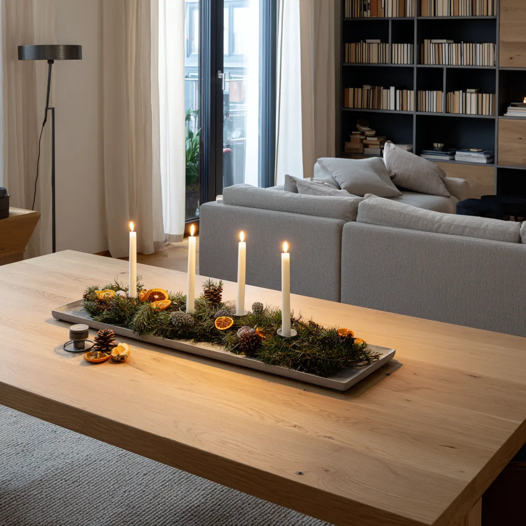 adventkranz modern länglich