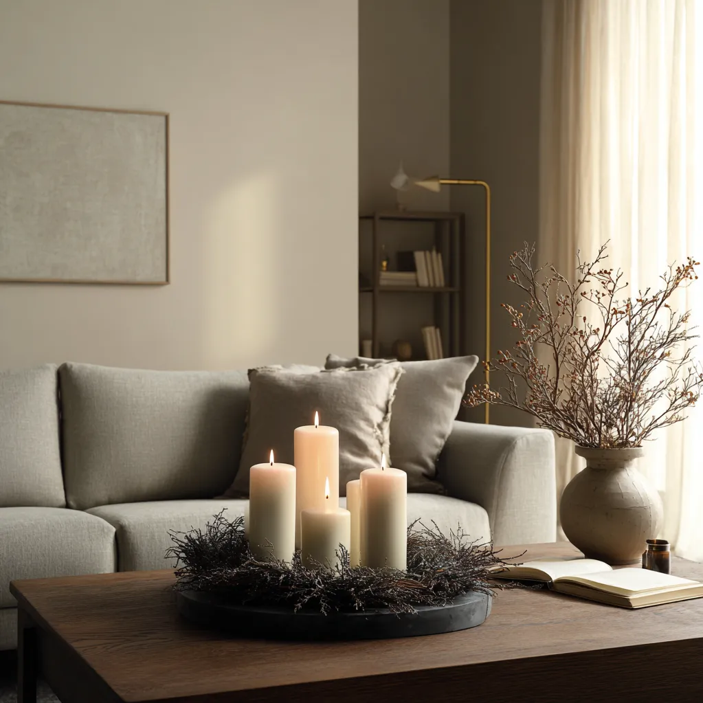 adventkranz modern schwarz