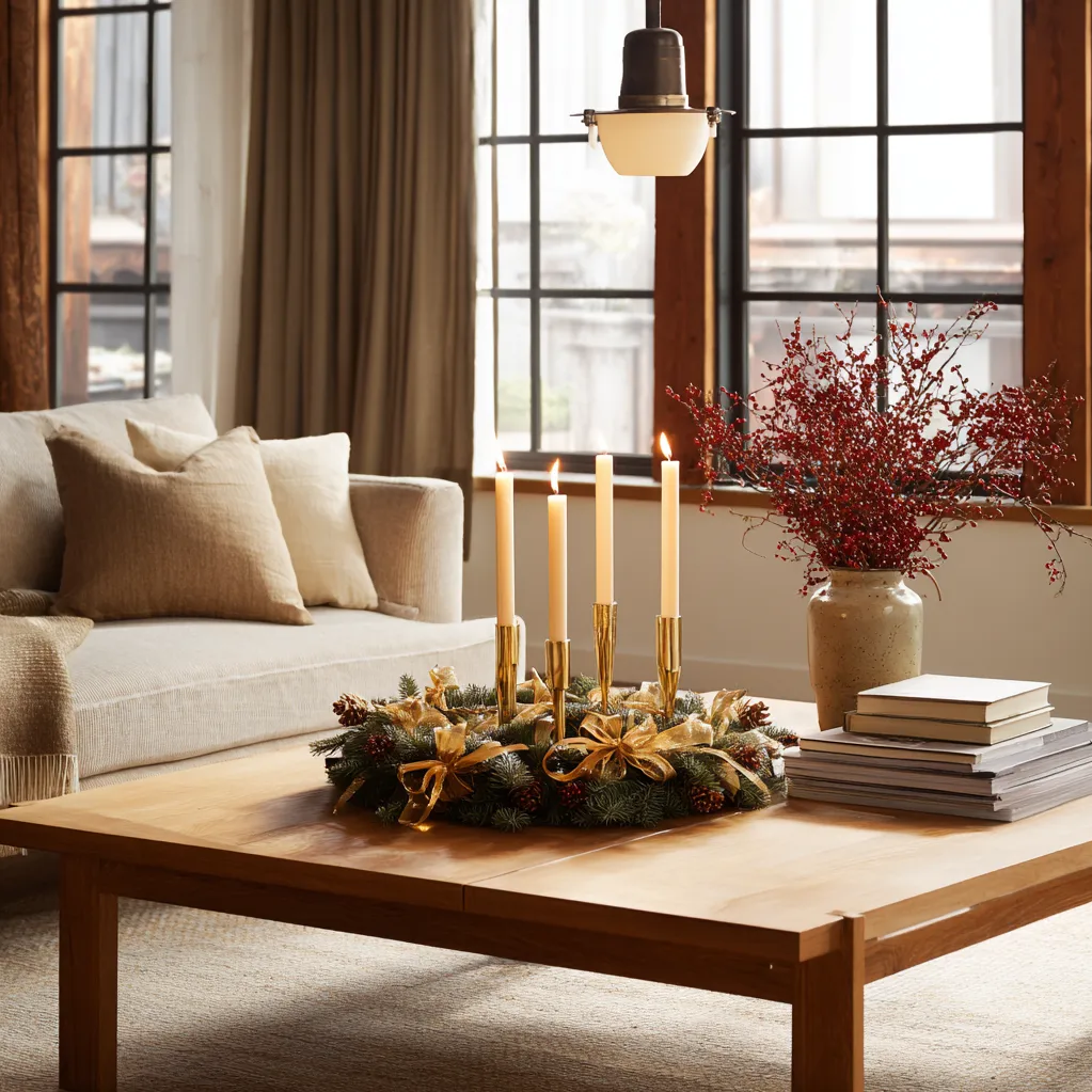 adventskränze trend 2025 gold