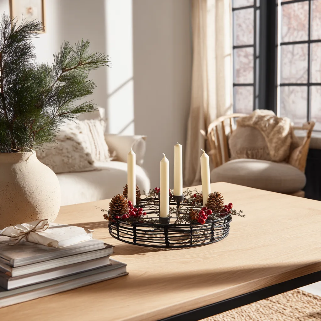 adventskränze trend 2025 schwarz