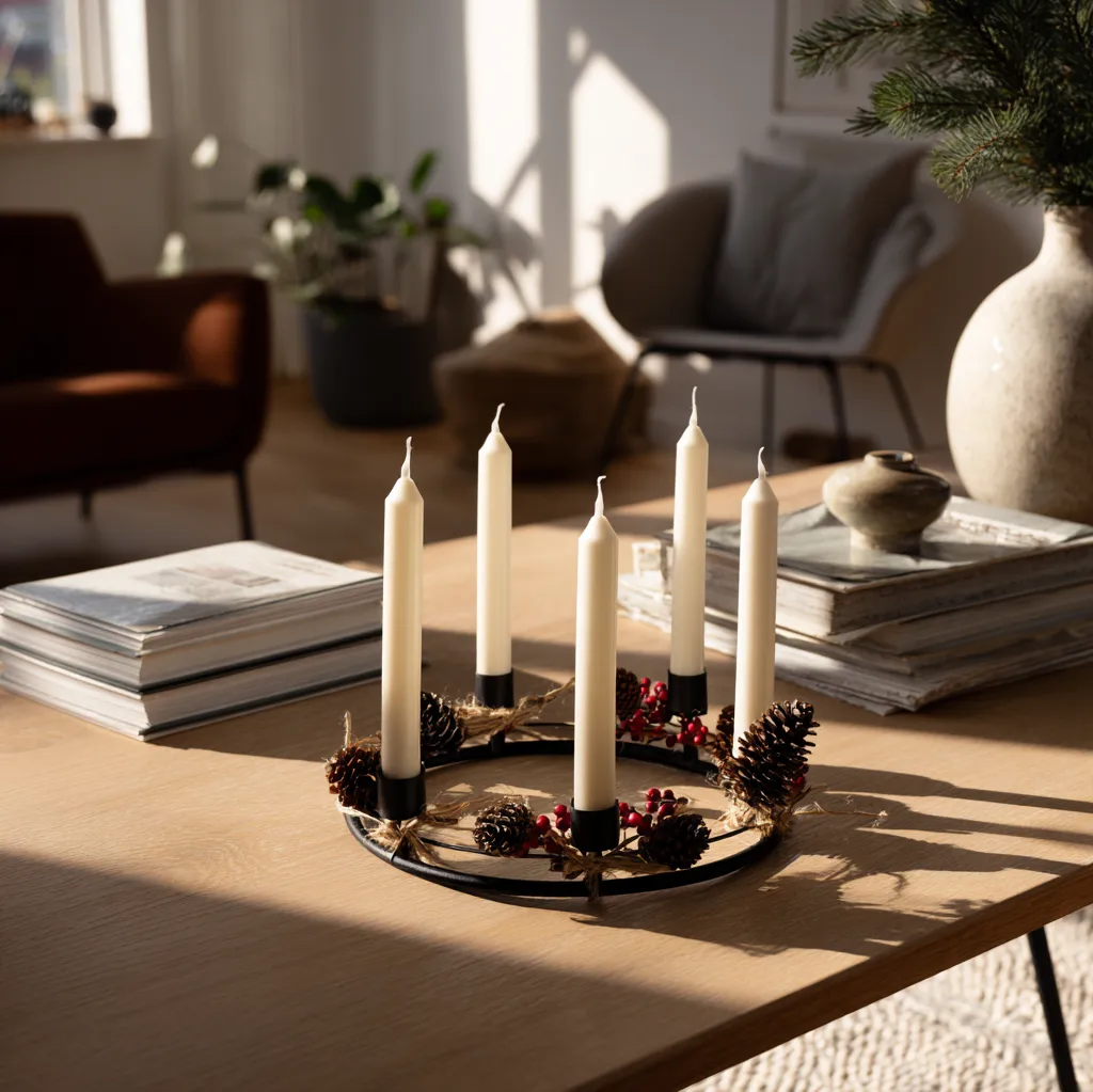adventskränze trend 2025 schwarz