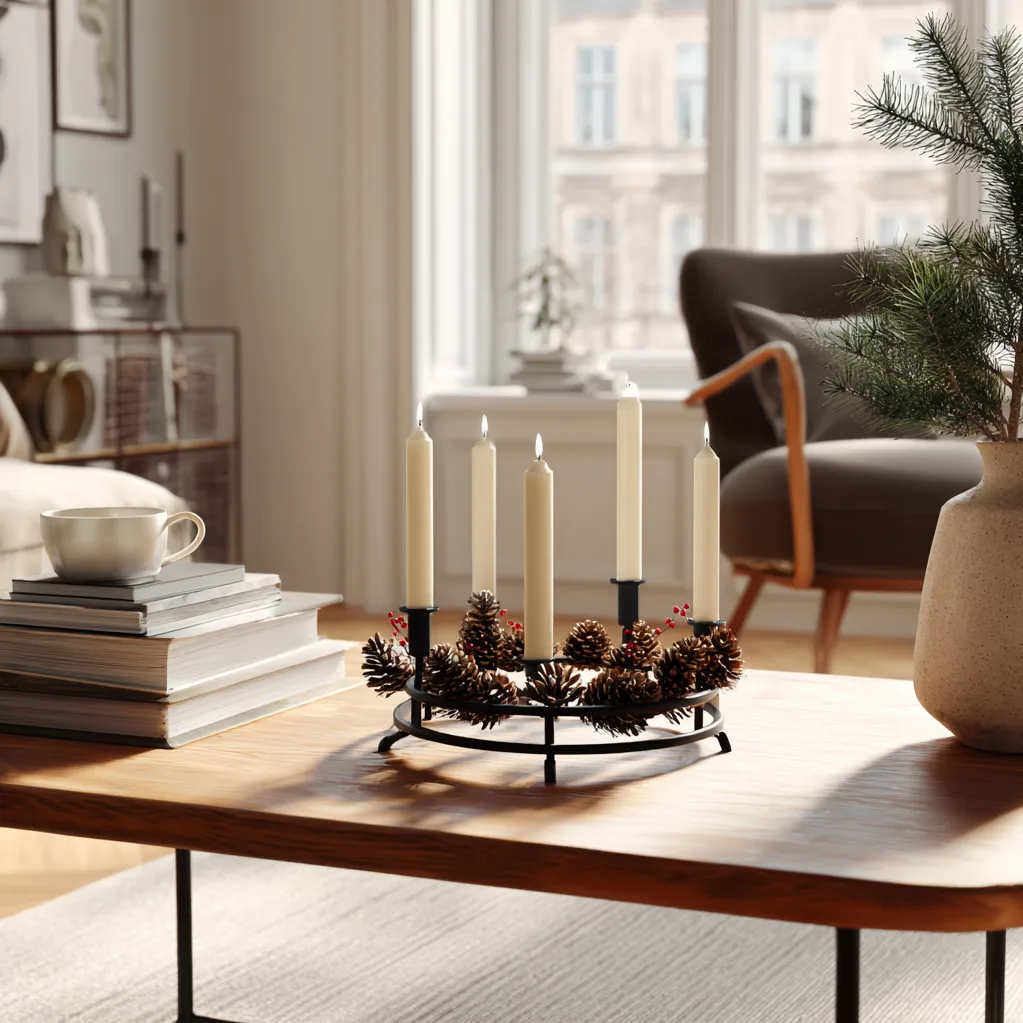 adventskränze trend 2025 schwarz