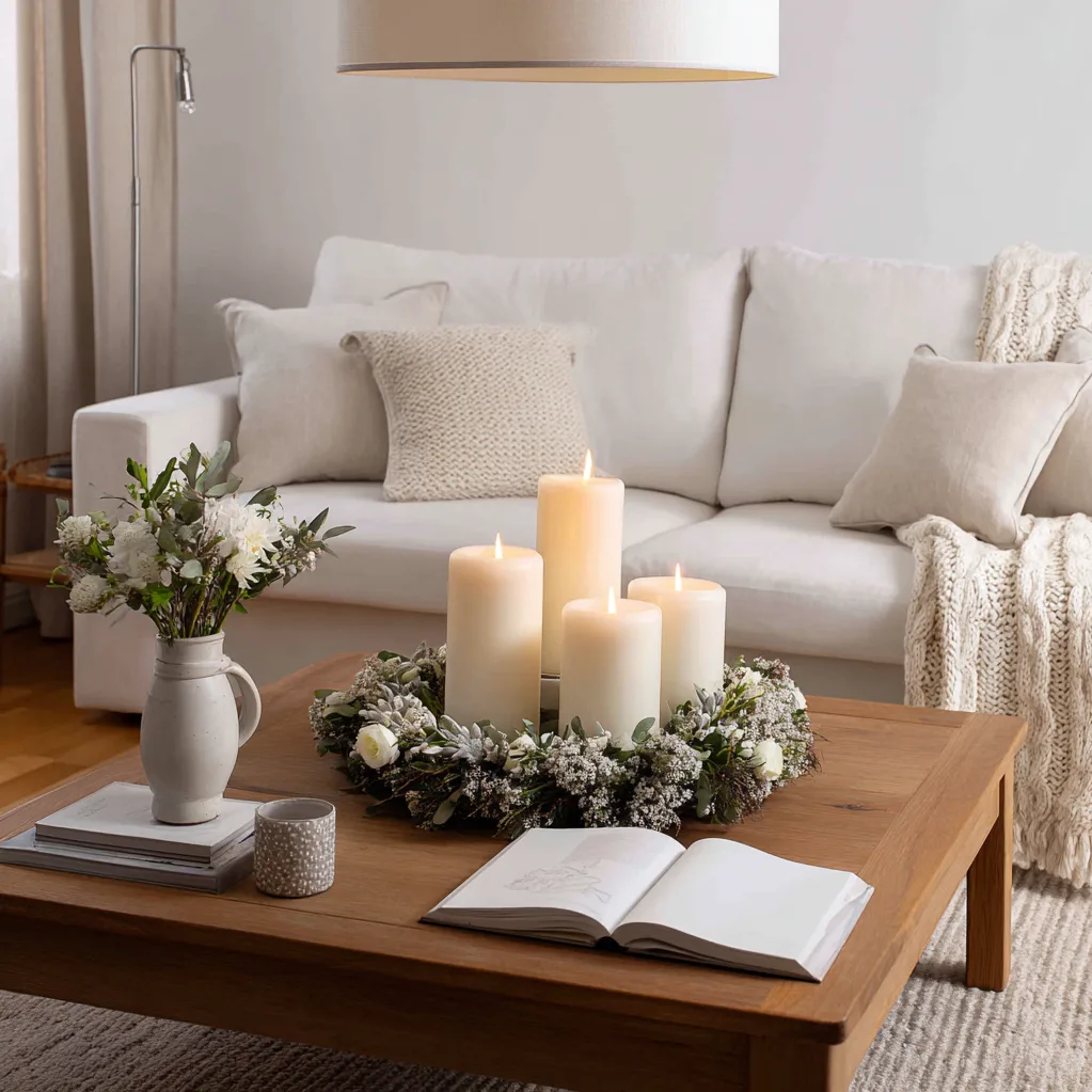 adventskränze trend 2025 weiß