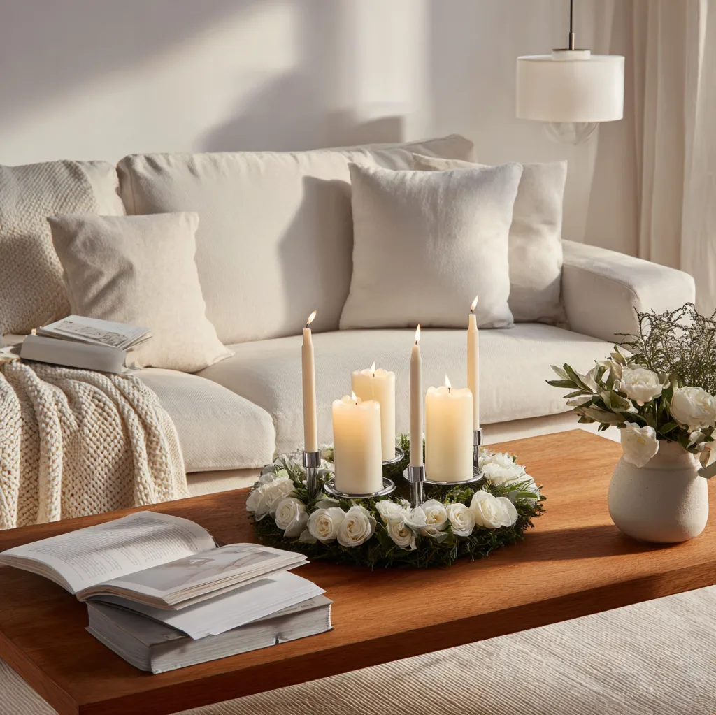 adventskränze trend 2025 weiß