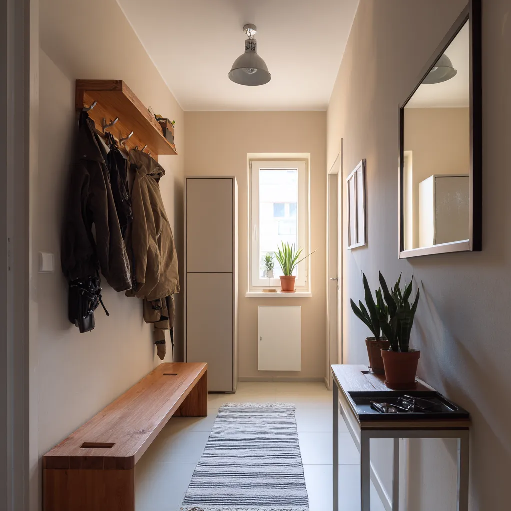 eingangsbereich einrichten schmaler flur