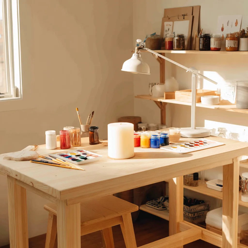 kerzen bemalen einfach