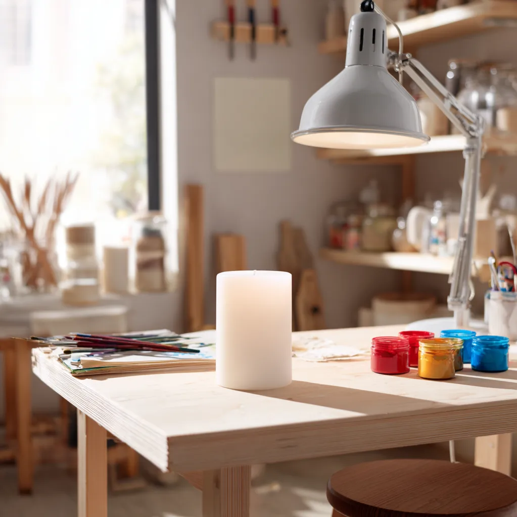 kerzen bemalen einfach