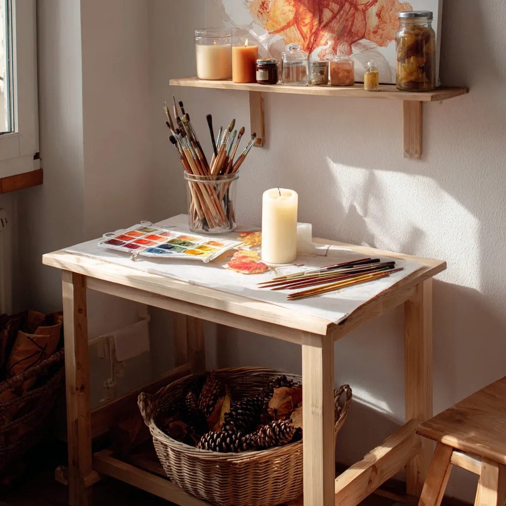 kerzen bemalen herbst