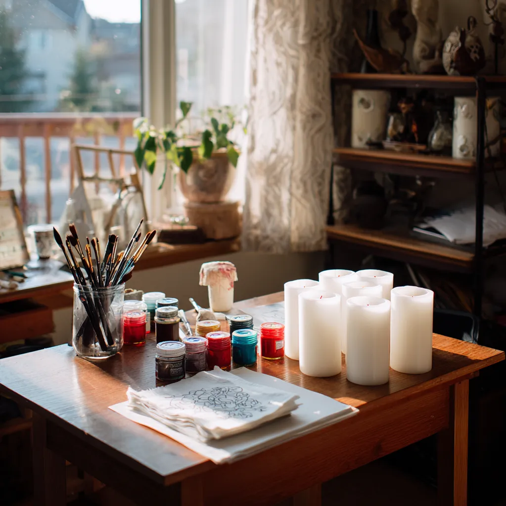 kerzen bemalen ideen