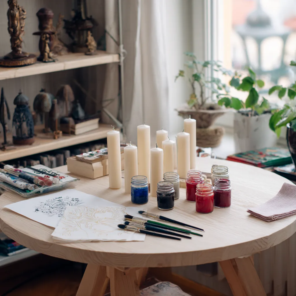 kerzen bemalen ideen