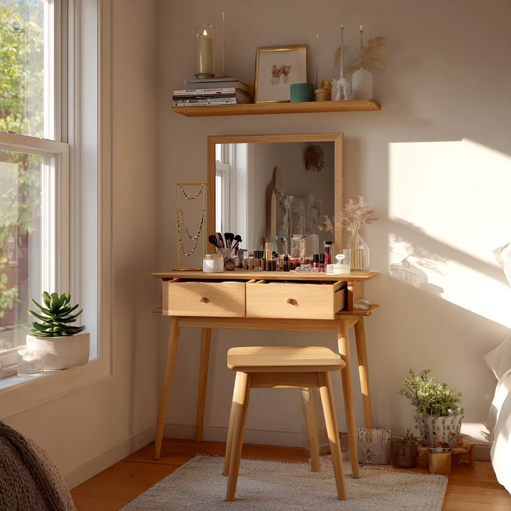 schminktisch ideen dekoration