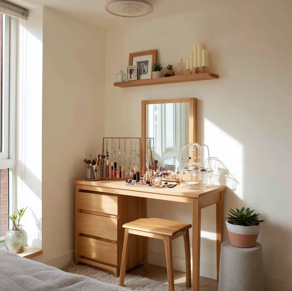 schminktisch ideen dekoration