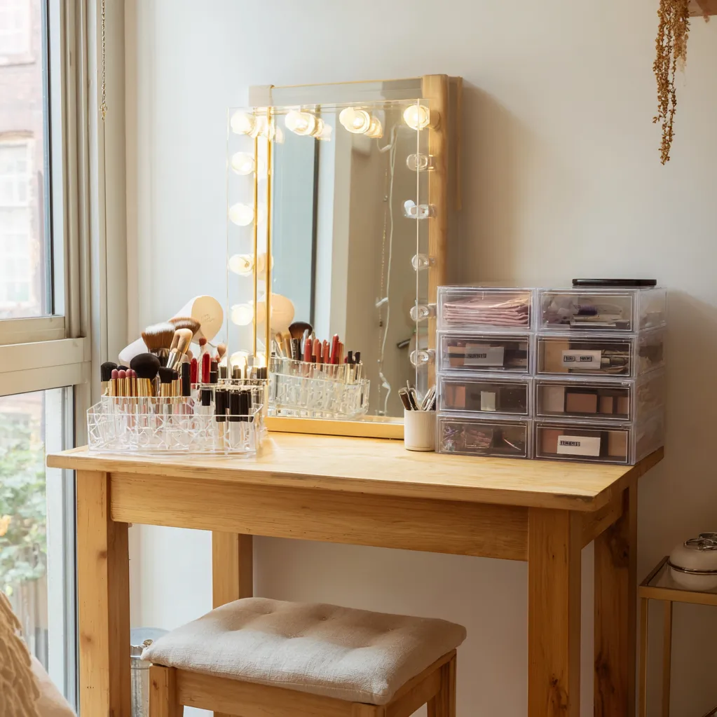 schminktisch ideen organisation