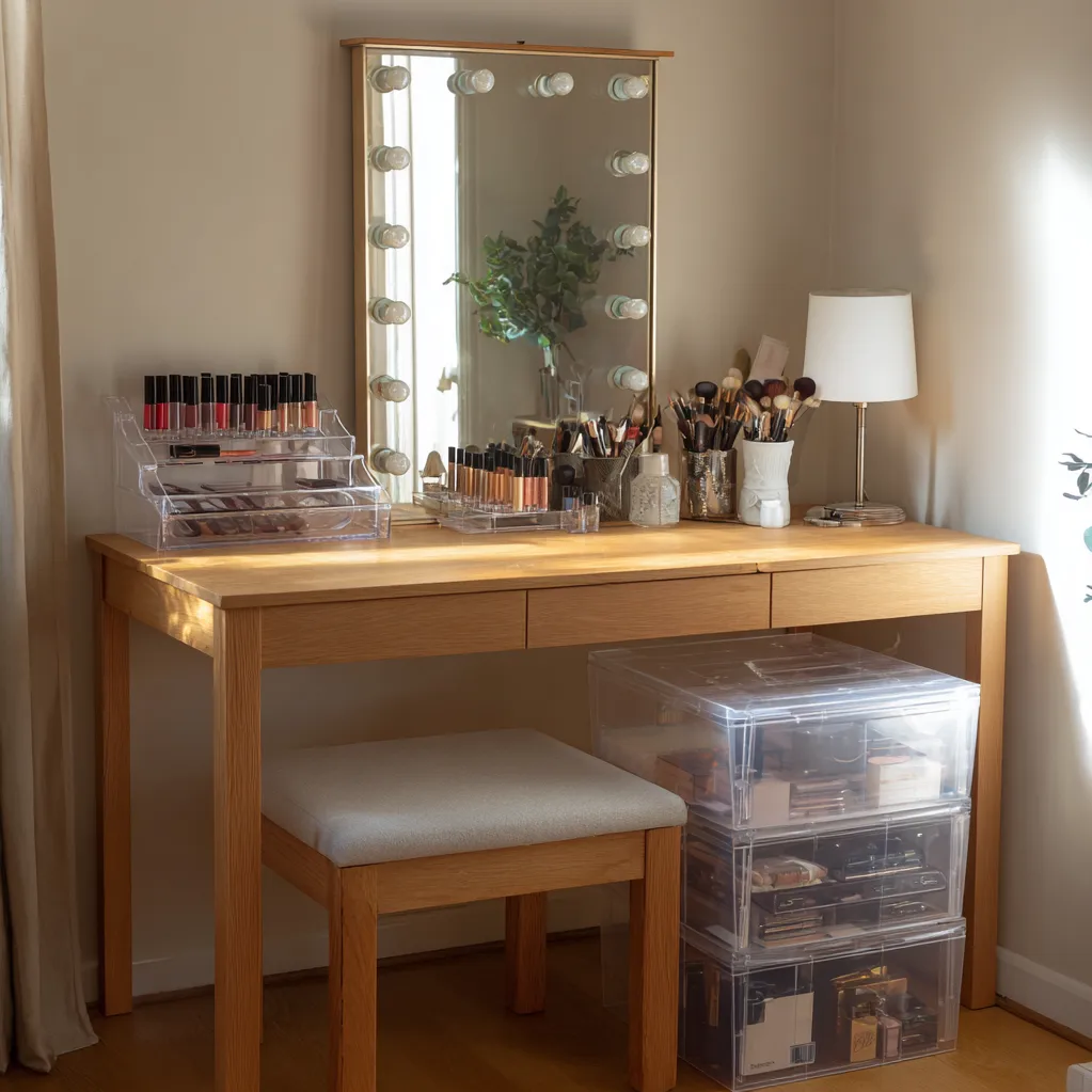 schminktisch ideen organisation