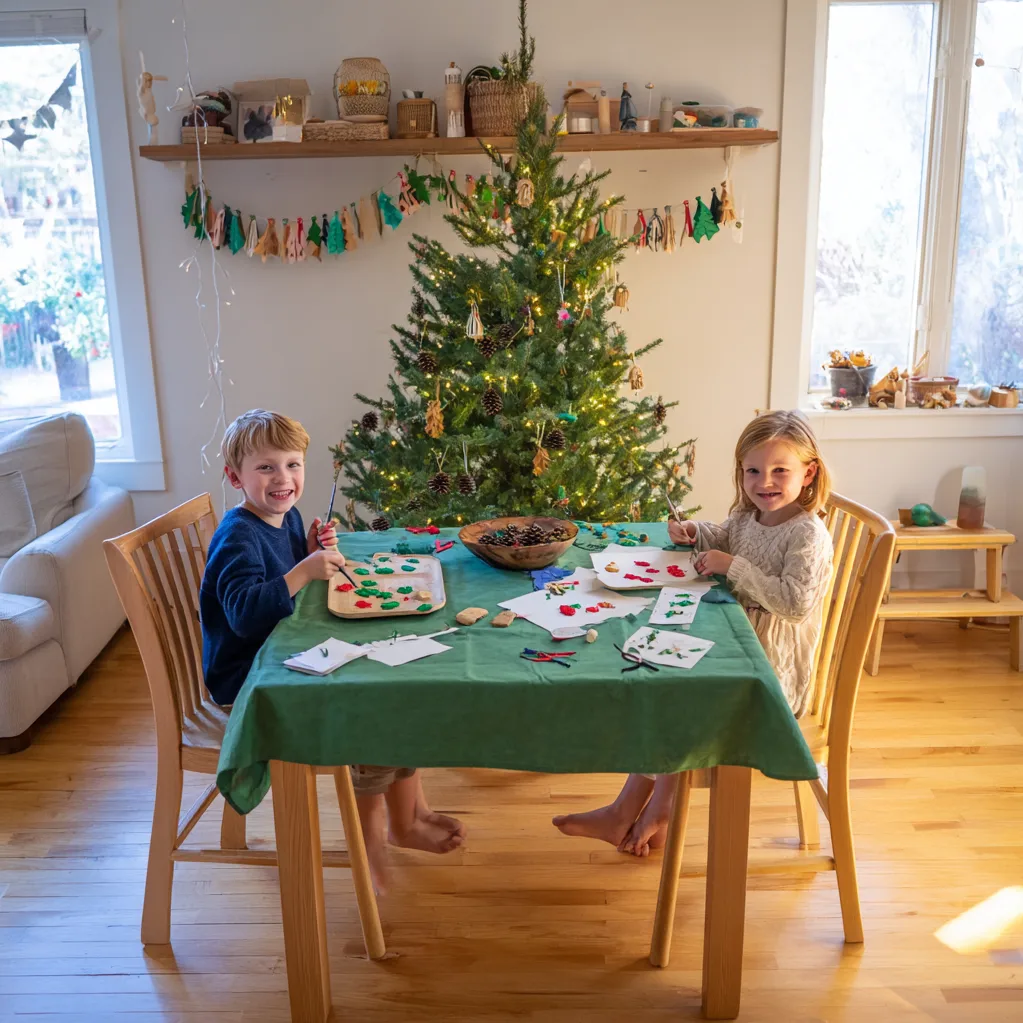 weihnachtsdekoration basteln mit kindern