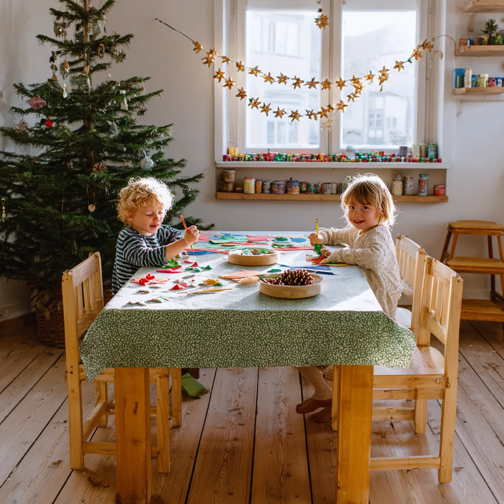 weihnachtsdekoration basteln mit kindern