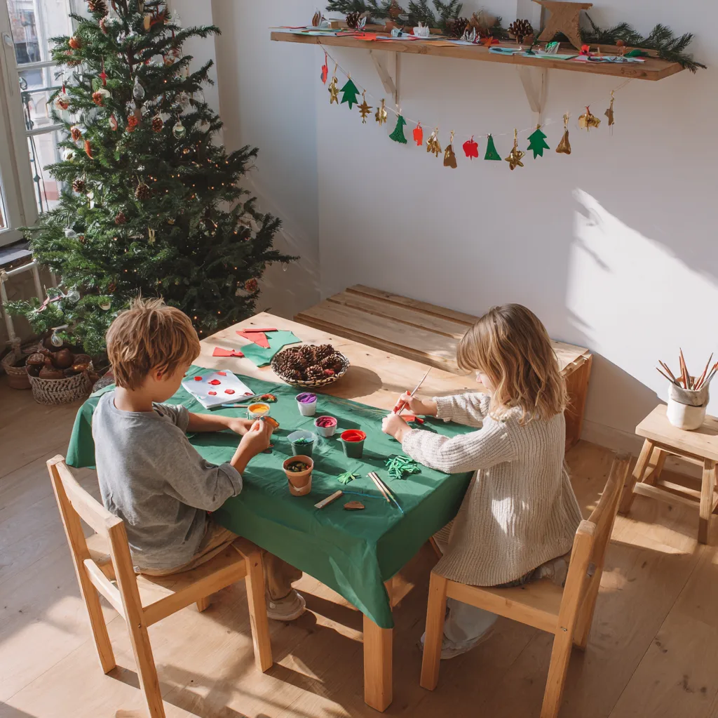 weihnachtsdekoration basteln mit kindern