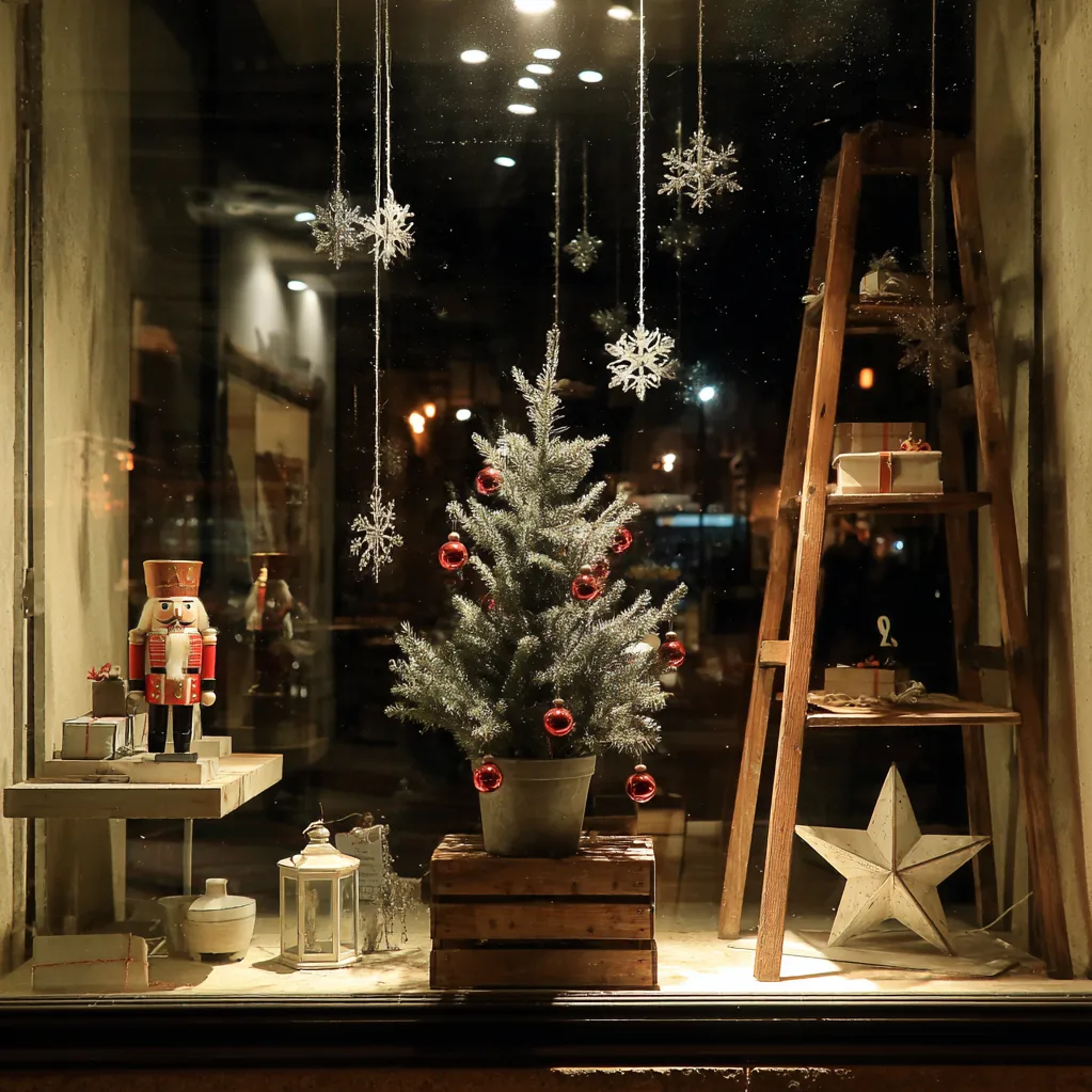 weihnachtsdekoration für schaufenster