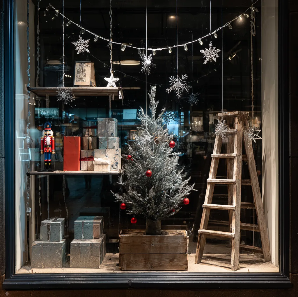weihnachtsdekoration für schaufenster