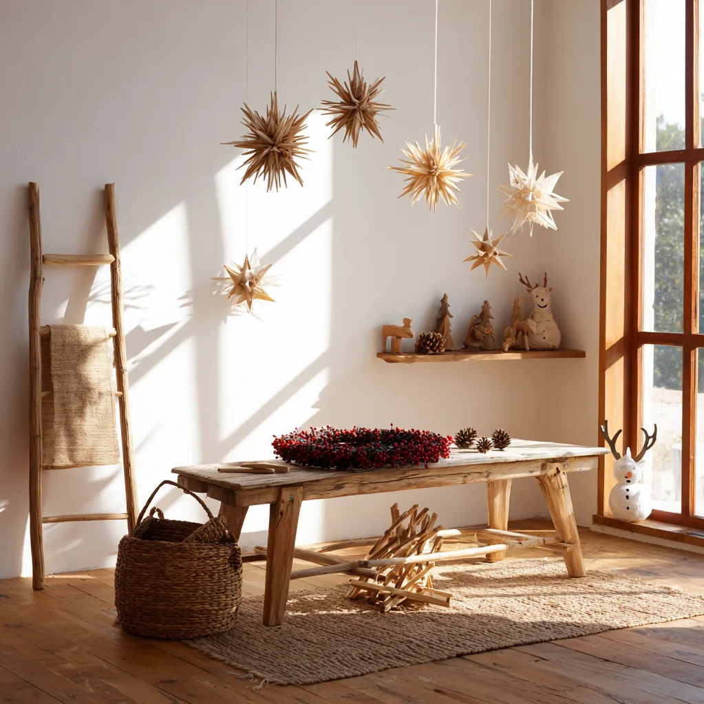 weihnachtsdekoration ideen holz