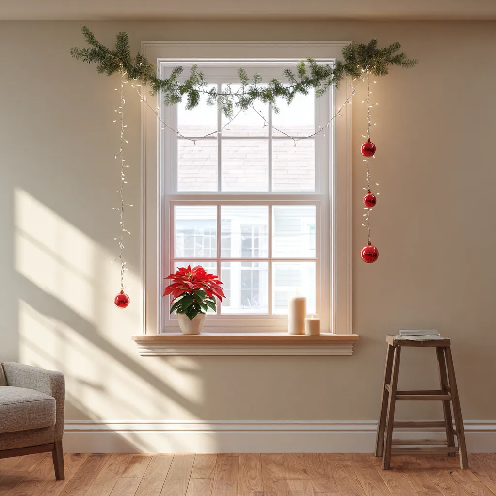 weihnachtsdekoration ideen wohnung fenster