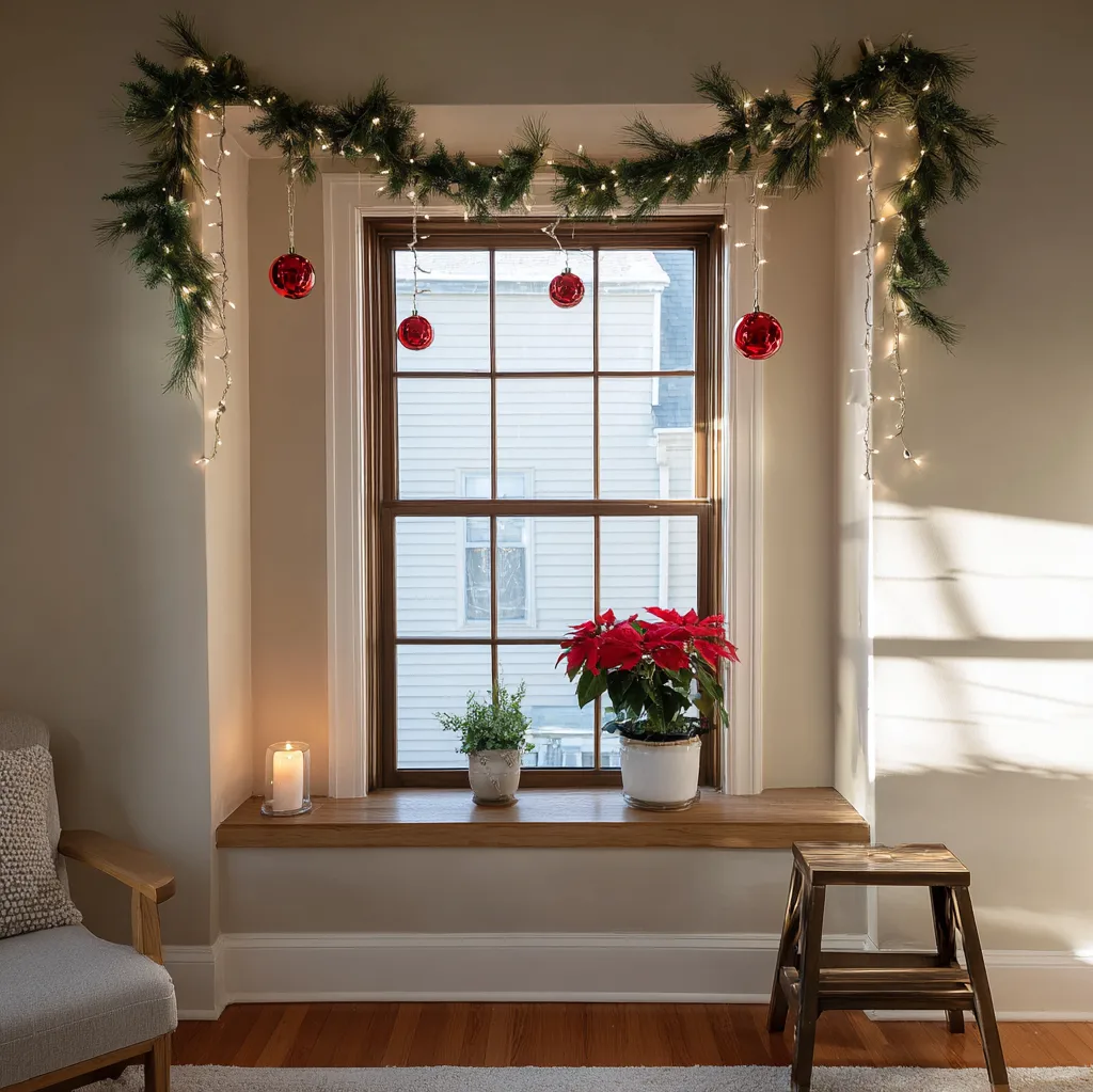 weihnachtsdekoration ideen wohnung fenster