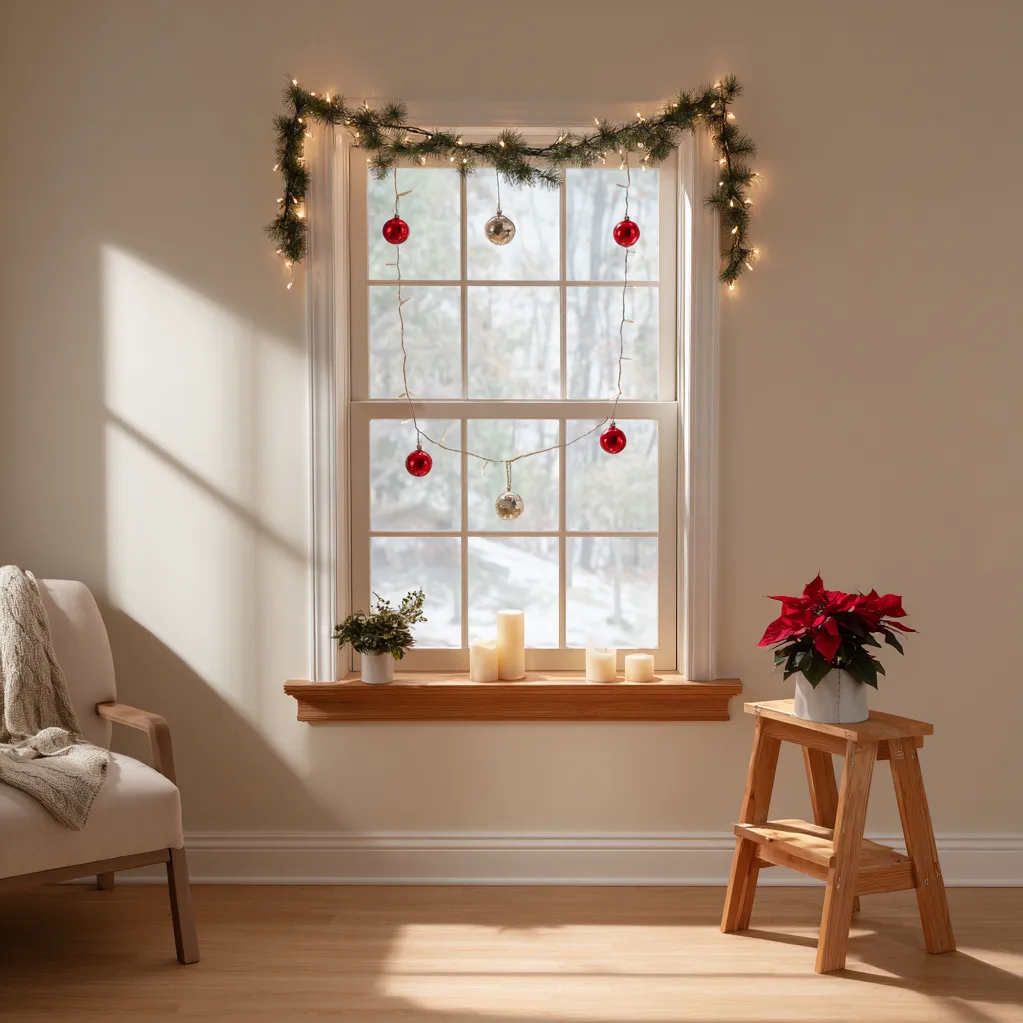 weihnachtsdekoration ideen wohnung fenster