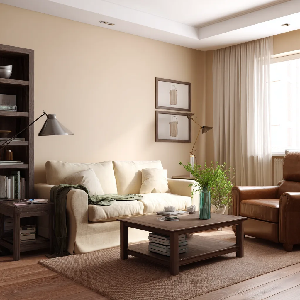 wohnzimmer ideen modern beige braun