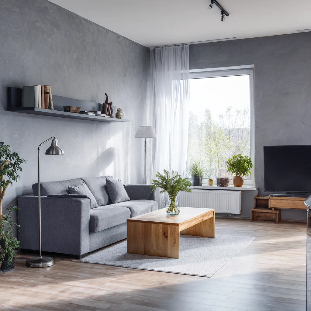 wohnzimmer ideen modern grau