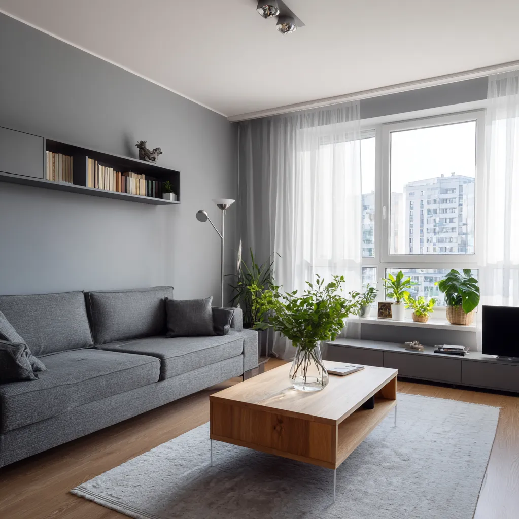 wohnzimmer ideen modern grau