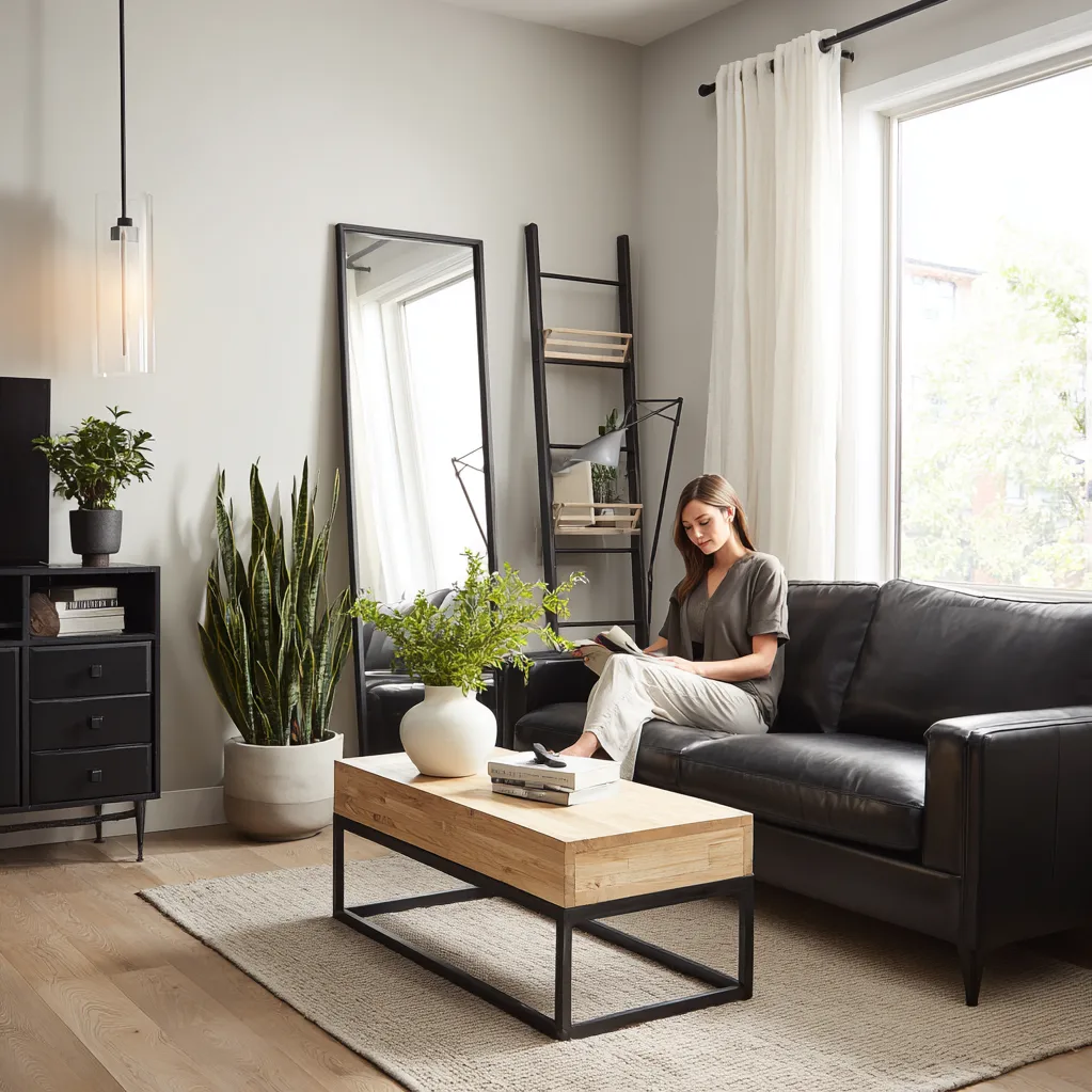 wohnzimmer ideen modern schwarz